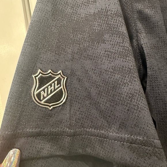 Fanatics Mens XL Seattle Kraken Hockey Shirt Polo NHL Navy Licensed Authentic - Picture 5 of 7